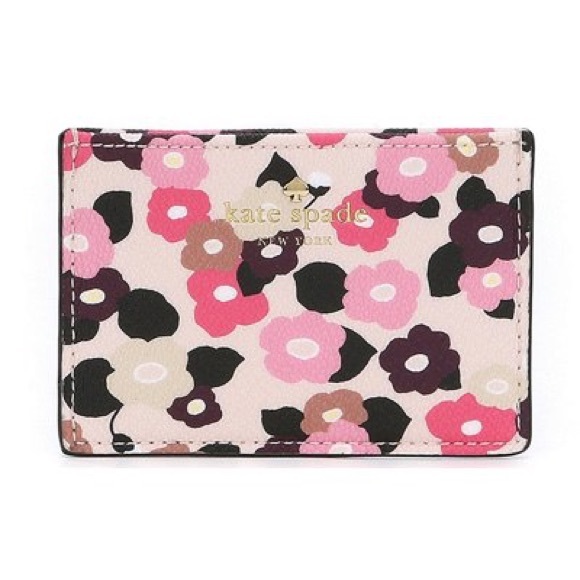 NWT♠️KSNY Hyde Lane Floral Card Holder in Rose Dew - Picture 5 of 8